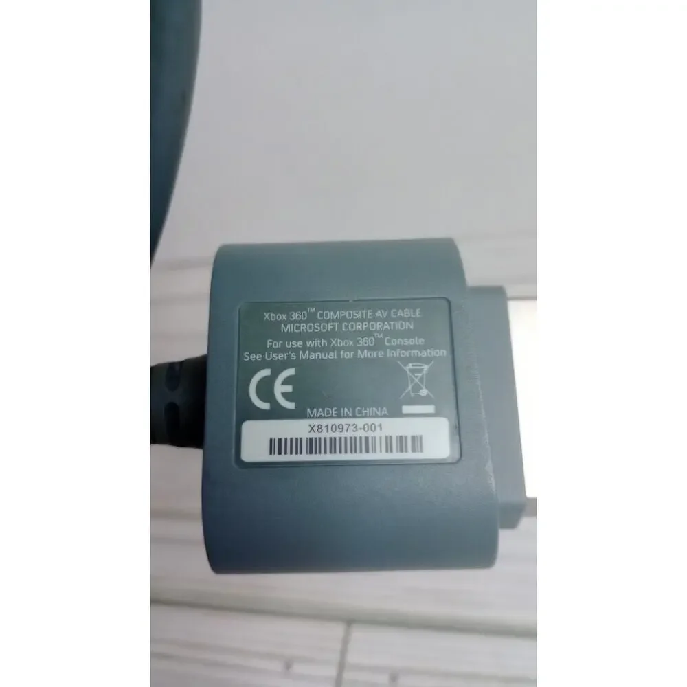 Genuine OEM Microsoft Xbox 360 Audio Video Composite AV Cable Cord